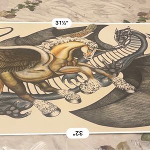 Vintage Shane Slayer Art Colored Edition  Signed By Shane Slayer 1981.